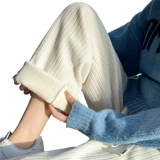 Брендовые осенние утепленные штаны, коллекция 2023, высокая талия