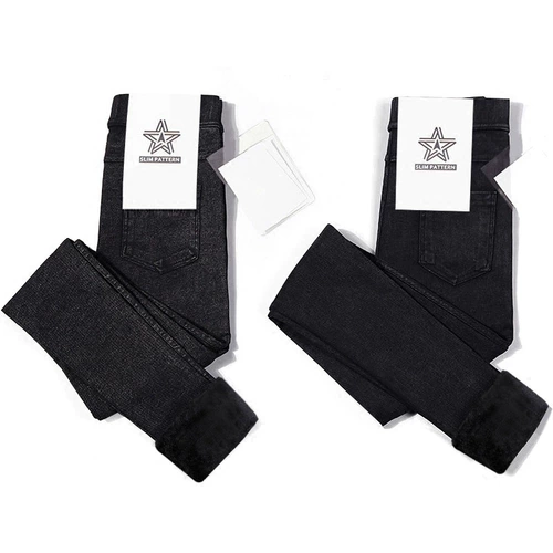 南极人 Южнокорейский товар, черные леггинсы, эластичные осенние штаны