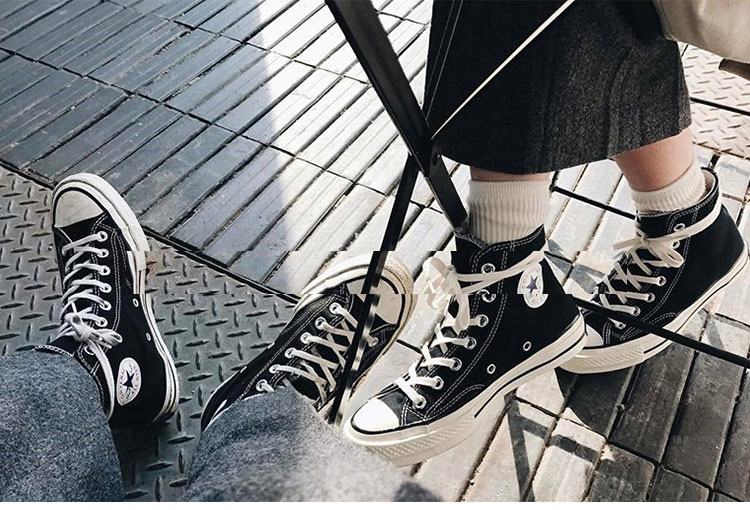 Giày converse Converse 1970S Giày nam và nữ Samsung màu đen tiêu chuẩn cao để giúp giày vải thấp 142334C 162050C giày thể thao nữ 2021