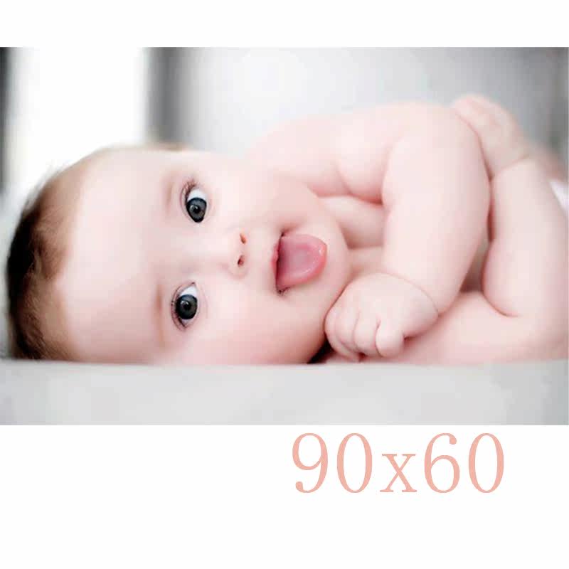 Foreign baby beautiful cute painting baby poster bb painting doll painting Fetal education poster Twin dragon and phoenix wall