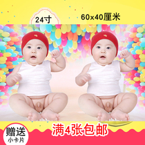 Cute baby stickers pregnant woman cute male baby Twin baby painting Fetal education baby pictorial baby poster