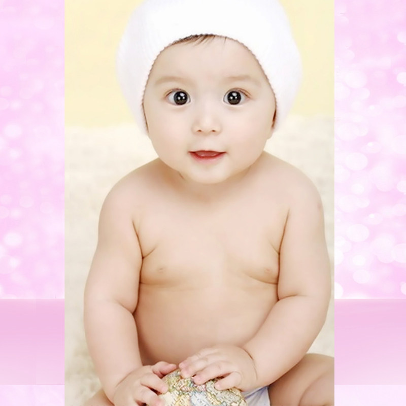Cute HD baby poster picture baby prenatal education pictorial photo beautiful baby poster B07
