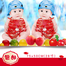 Dragon and phoenix doll pictures Baby posters Baby pictorial stickers Pregnant women decoration early education fetal education wall stickers cute male treasure