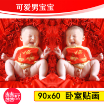 Cute baby poster picture fetal education painting Baby pictorial pregnant woman fetal education wall sticker early education male HD Q417