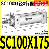 Стандартный цилиндр SC100*175