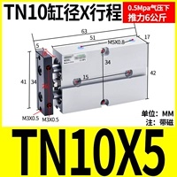 Двухосный цилиндр TN10X5-S