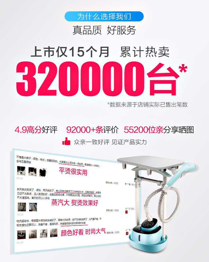 美的 挂烫/平烫两用 小型手持蒸汽熨斗 图3