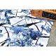 Phong cách Trung Quốc in chất liệu cotton và lanh Sứ màu xanh và trắng Mực vẽ rèm gối khăn trải bàn vải bố vải bố vải bố - Vải vải tự làm