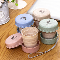 Childrens water cup Handy cup fall-proof cute cartoon baby girl super cute drinking cup with cover Portable female adult