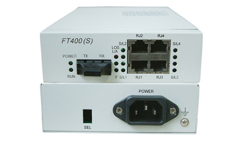 RUN-FT400S fiber optic transceiver 4 Ethernet Port fiber optic transceiver