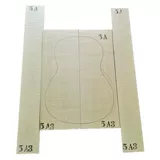 Классический размер 5А Уровень 5A Германия срезан тигр схема клена задняя пластина горная доска сплошная древесина старшая гитара