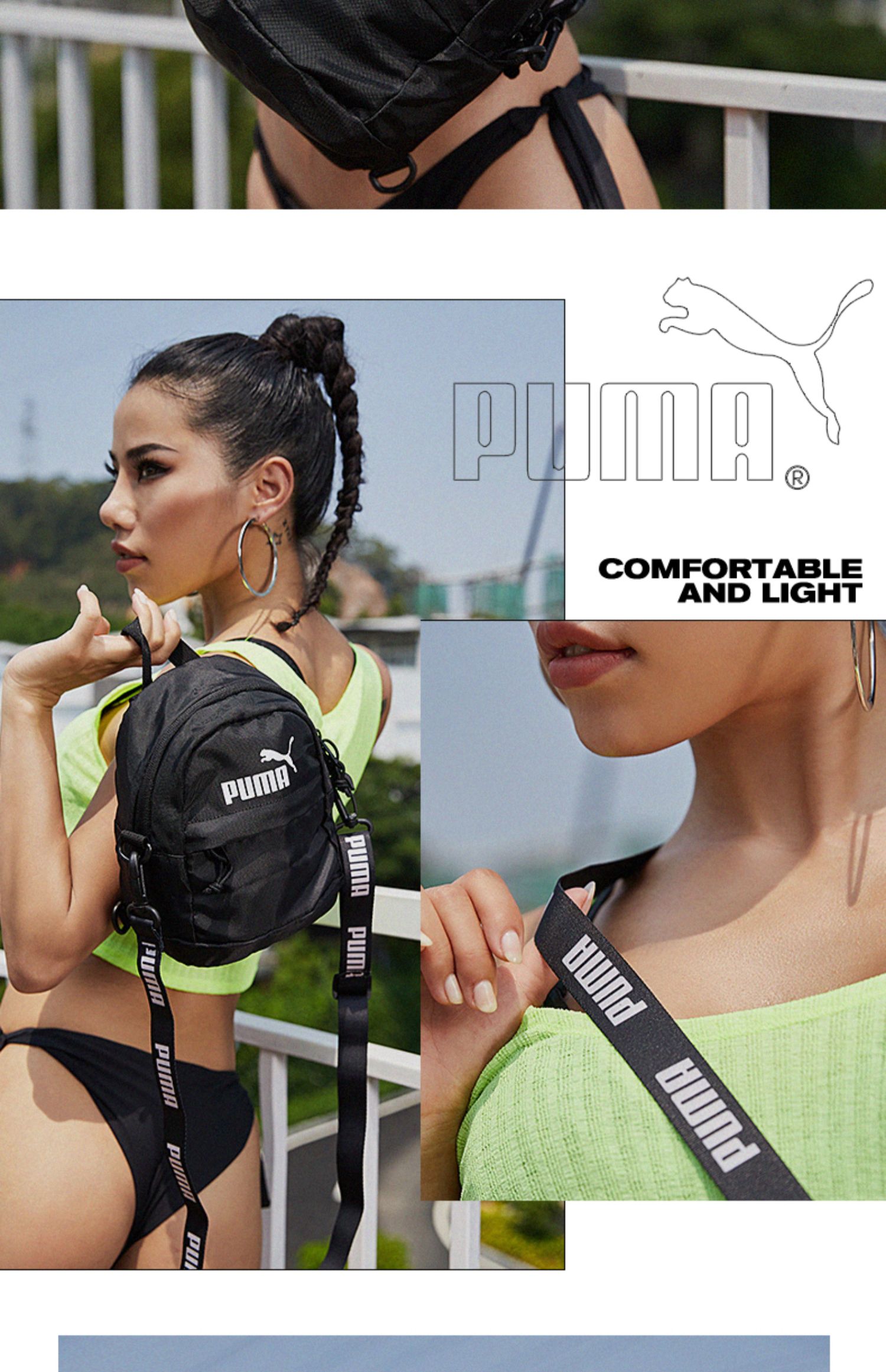 Túi xách nữ PUMA Hummer 2019 Mùa xuân thể thao mới - Ba lô balo đi học nam