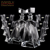 Czech Imported BOHEMIA BOHEMIA Crystal Glass Wedding Banquet Whisky Goblet Wine Set