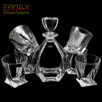 Czech Imported BOHEMIA BOHEMIA Wine Set Crystal Glass Whisky Wine Bottle Goblet