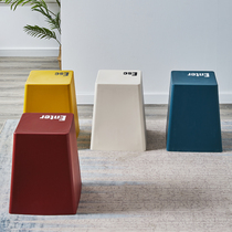 Thickened simple plastic stool home bucket stool fashion creative small bench living room round stool restaurant stool storage stool