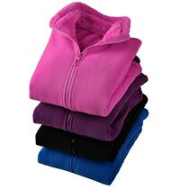 Polar fleece jacket for women fleece jacket for men outdoor fleece jacket double-sided fleece thickened jacket liner couple cardigan for autumn and winter