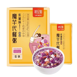 【拍1盒发3盒】明安旭紫薯魔芋代餐粥粉饱腹食品低脂早餐代餐奶昔