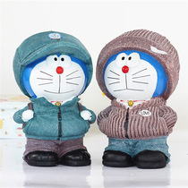 Creative piggy bank new cute little cat piggy bank Doraemon ornaments childrens birthday gift