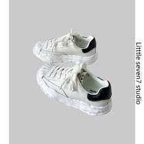 Shell Head Dissolved Shoes Women 2022 Spring New Small Crowdthick Bottom Casual Board Shoes 100 Hitch Sneakers Women Little White Shoes