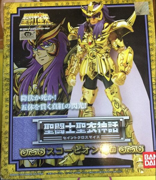 Brand new Hong Kong version of Bandai Saint Seiya myth Scorpio Milo spot