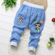 Trẻ em của cậu bé denim bảy điểm quần mỏng mô hình mùa hè mùa hè quần chín điểm 2020 trẻ em mới của Hàn Quốc phiên bản của quần short