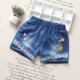 Quần short denim cô gái mùa hè mỏng phần 2020 quần áo trẻ em mới của Hàn Quốc quần lớn trẻ em quần cotton trẻ em quần nóng phụ nữ - Quần