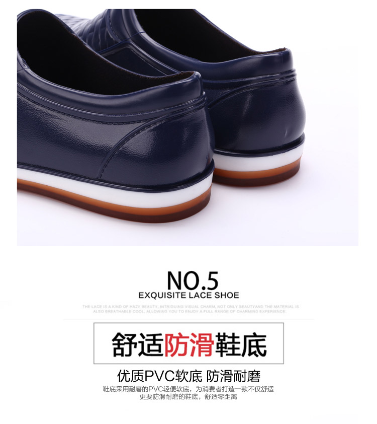 Mùa hè thời trang nam mưa khởi động thấp để giúp thở non-slip ngắn ống cao su giày không thấm nước bảo hiểm lao động nhà bếp xu hướng làm việc giày nước ủng lội nước