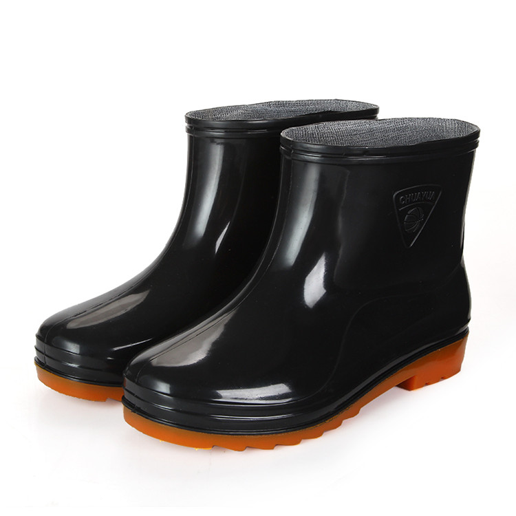Thời trang mùa hè mưa khởi động của nam giới thấp-slip non-slip chịu mài mòn nhà bếp ống ngắn làm việc không thấm nước giải trí câu cá dành cho người lớn giày nước ủng bọc giày đi mưa