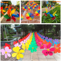 Kindergarten Decorated Windmills Outdoor Windmills Strings of rotation Flags Toys Indoor Waterproof Windmill Scenic Area Suspension Accessories