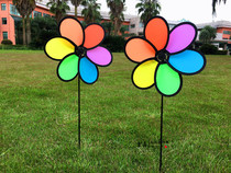 Kindergarten Trim Windmill Outdoor Large Windmill Festival Swivel Double Windmill Children Traditional Toy Windmill Hot Sell