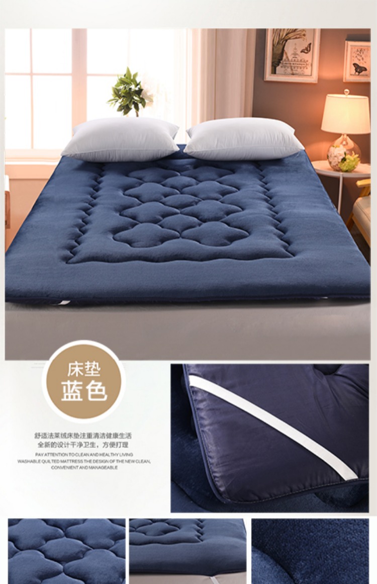 Nệm da cừu dày ấm áp mùa thu và mùa đông gấp 1,5 / 1,8 đôi đơn 1,2 giường sinh viên - Nệm các loại nệm
