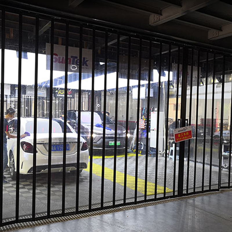 Car Wash Room Car Beauty Folding Door Aluminum Alloy Shopping Mall Curved Crystal Transparent Partition Dust-Proof Retractable Sliding Door Car Wash Room Car Beauty Folding Door Aluminum Alloy Shopping Mall Curved Crystal Transparent Partition Dust-Proof Retractable Sliding Door