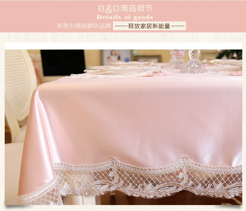 New Châu Âu ánh sáng sang trọng xe xương ren bên bàn khăn trải bàn placemat cà phê vải vải khăn trải bàn bảng cờ tròn