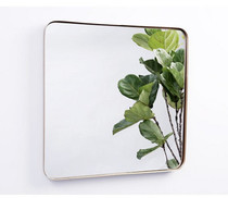 Nordic modern wrought iron porch mirror makeup table mirror Creative Square mirror bathroom mirror wall mounted mirror