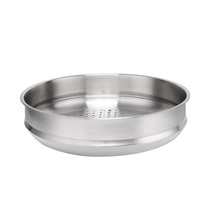 Daimler Stainless Steam Frying Pan Steamer Drawer Household Thickened High Steamed Bun Caviar 32cm