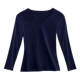 Quần áo thu đông 2018 mới áo sơ mi trắng mới tay nữ áo thun dài tay Slim cotton cotton cổ chữ V hoang dã từ bi áo phông cao cấp
