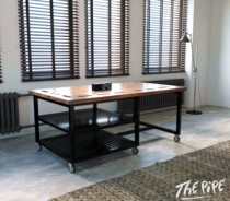 Customized leather carving leather goods manual Workbench solid wood countertop solid wood countertop can be designed and drawn according to requirements