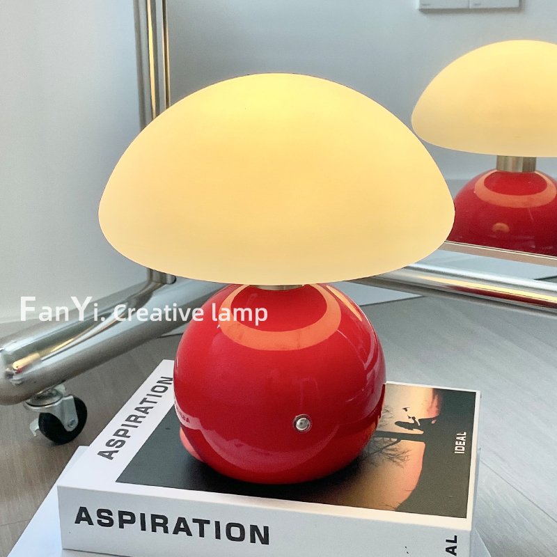 Creamy Mushroom Small Table Lamp with Warm Atmosphere, Decorative Table Lamp, Rechargeable Night Light, Bedroom Bedside Lamp, Cute Ornament Creamy Mushroom Small Table Lamp with Warm Atmosphere, Decorative Table Lamp, Rechargeable Night Light, Bedroom Bedside Lamp, Cute Ornament