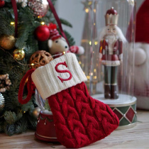 Hi Lulot export singred English Letters Writted Socks Nocks Christmas Drea