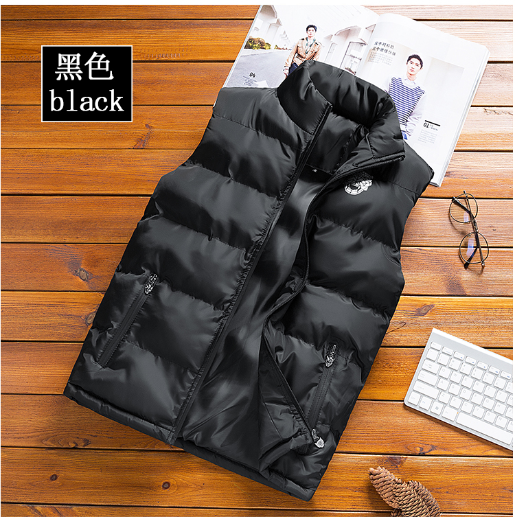 Woodpecker vest mới nam mùa đông Phiên bản Hàn Quốc của áo vest cotton mỏng Áo khoác nam thể thao có đệm áo ba lổ