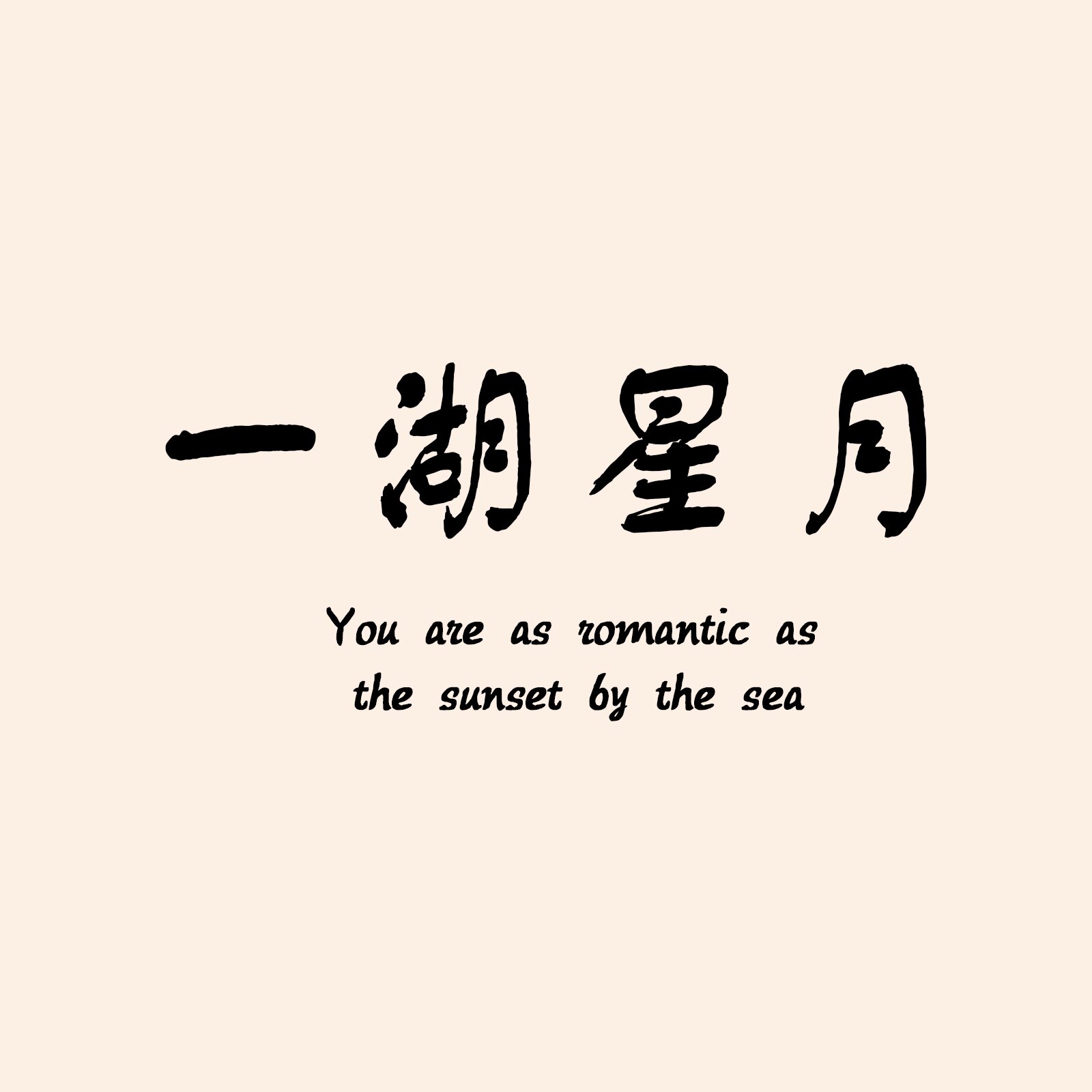 一湖星月的LOGO