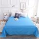 Solid gray bed sheet single piece double 1.8m bed black student dormitory single bed simple blue sheet