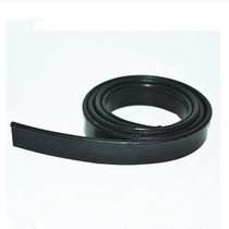 Car beauty tool stainless steel handle black rubber wiper replacement rubber strip glass cleaning rubber scraper strip