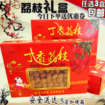 Fujian specialty Putian lychee dried lychee 500g dry gift box Specialty New Year gift 3 boxes