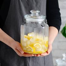 Green apple sealed jar Glass large capacity storage jar Glass bottle Honey bottle Whole grain nut jar Sparkling wine pickle bottle