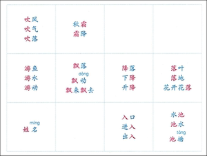 识字卡片 一年级下(学生用) 与教师教学卡配套 与统编教材配套 1年级下第2学期 一年级第二学期 正版教辅教材 上海教育出版社