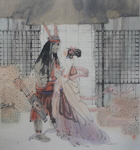 嫦娥奔月 开天辟地/中华创世神话/陈苏 文/丁筱芳 丁阳 绘/连环画/绘本/3-6-8-10岁小学生一二三四年级/上海人民美术出版社