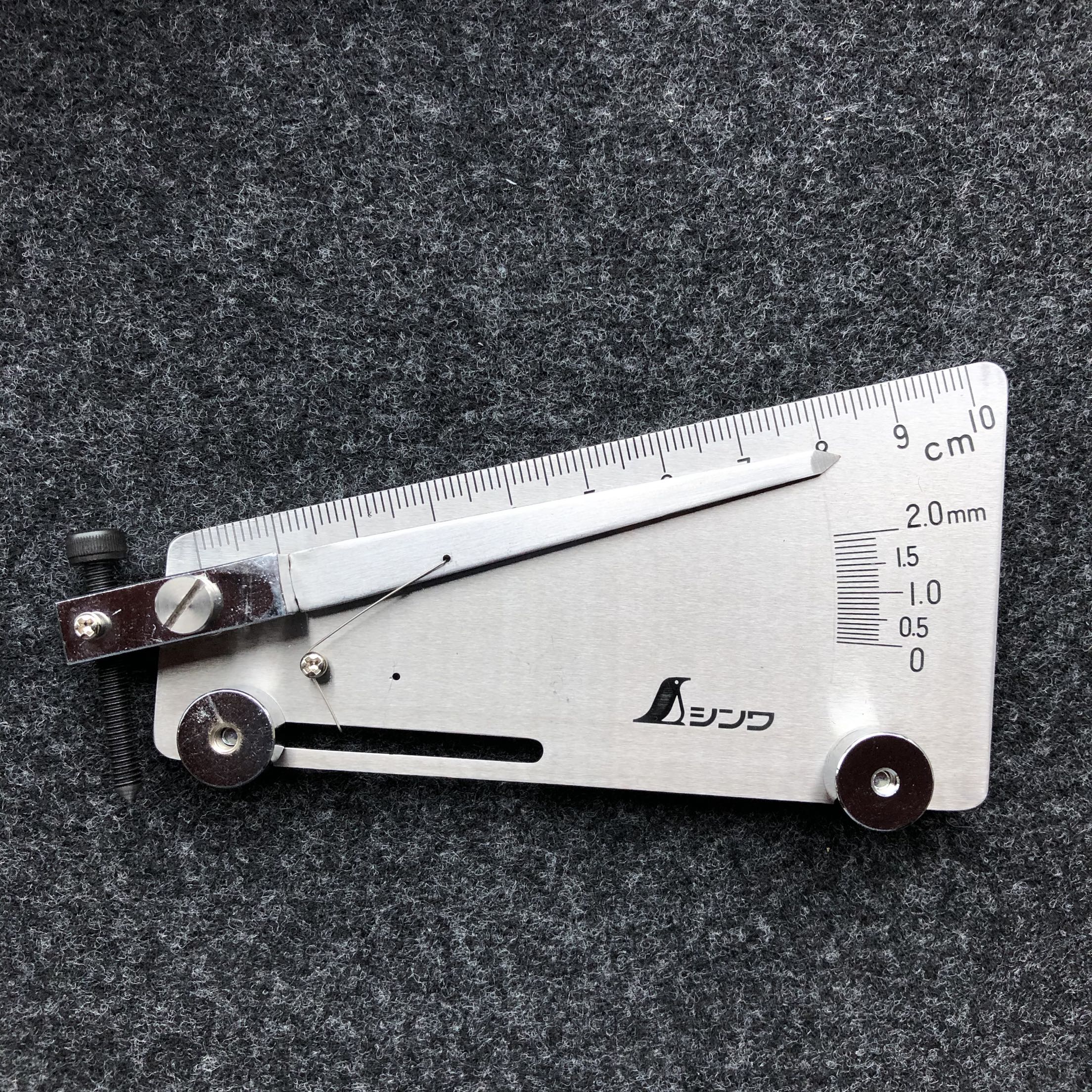 Japan affinity SHINWA PENGUIN CARD 58695 welding notch measuring sedimentoscale surfacing cutting depth measurement-Taobao
