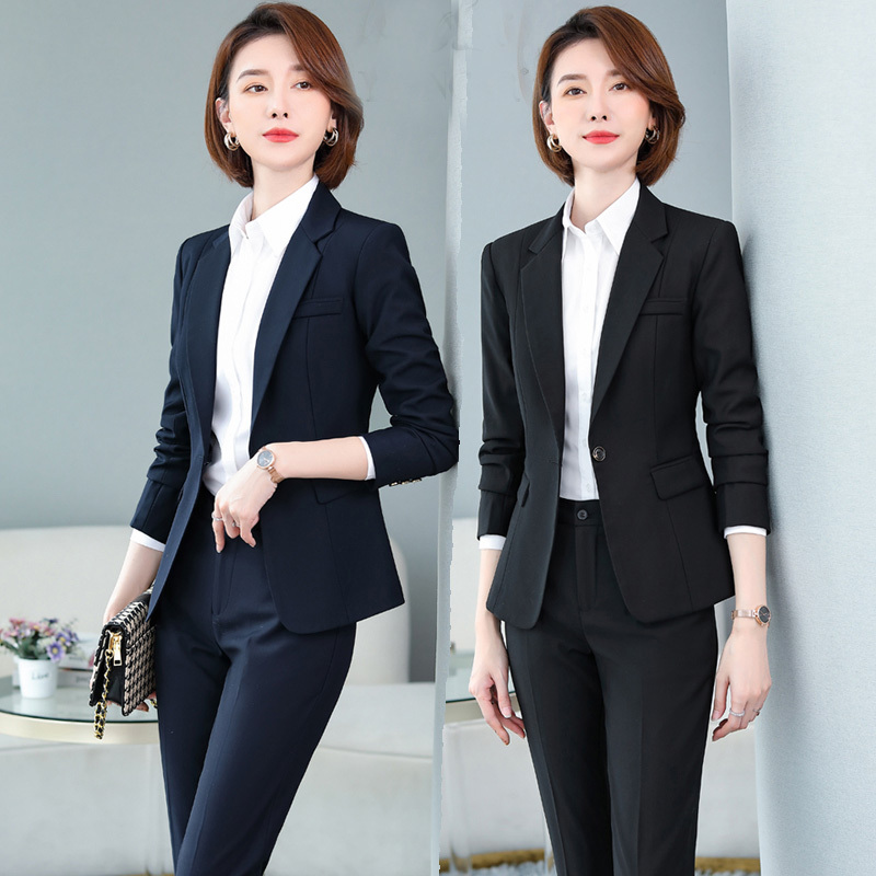 Luxurious High-End Business Attire Women's Suit, Slim-Fitting and Elegant for Spring and Autumn, Suitable for Civil Servants' Interviews, Formal Wear, and Work Uniforms Luxurious High-End Business Attire Women's Suit, Slim-Fitting and Elegant for Spring and Autumn, Suitable for Civil Servants' Interviews, Formal Wear, and Work Uniforms