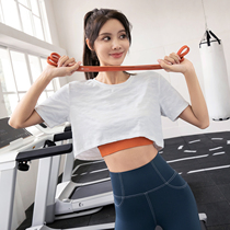  Wake up vest line short umbilical sports T-shirt womens half-sleeved fitness clothes womens top running quick-drying yoga short-sleeved